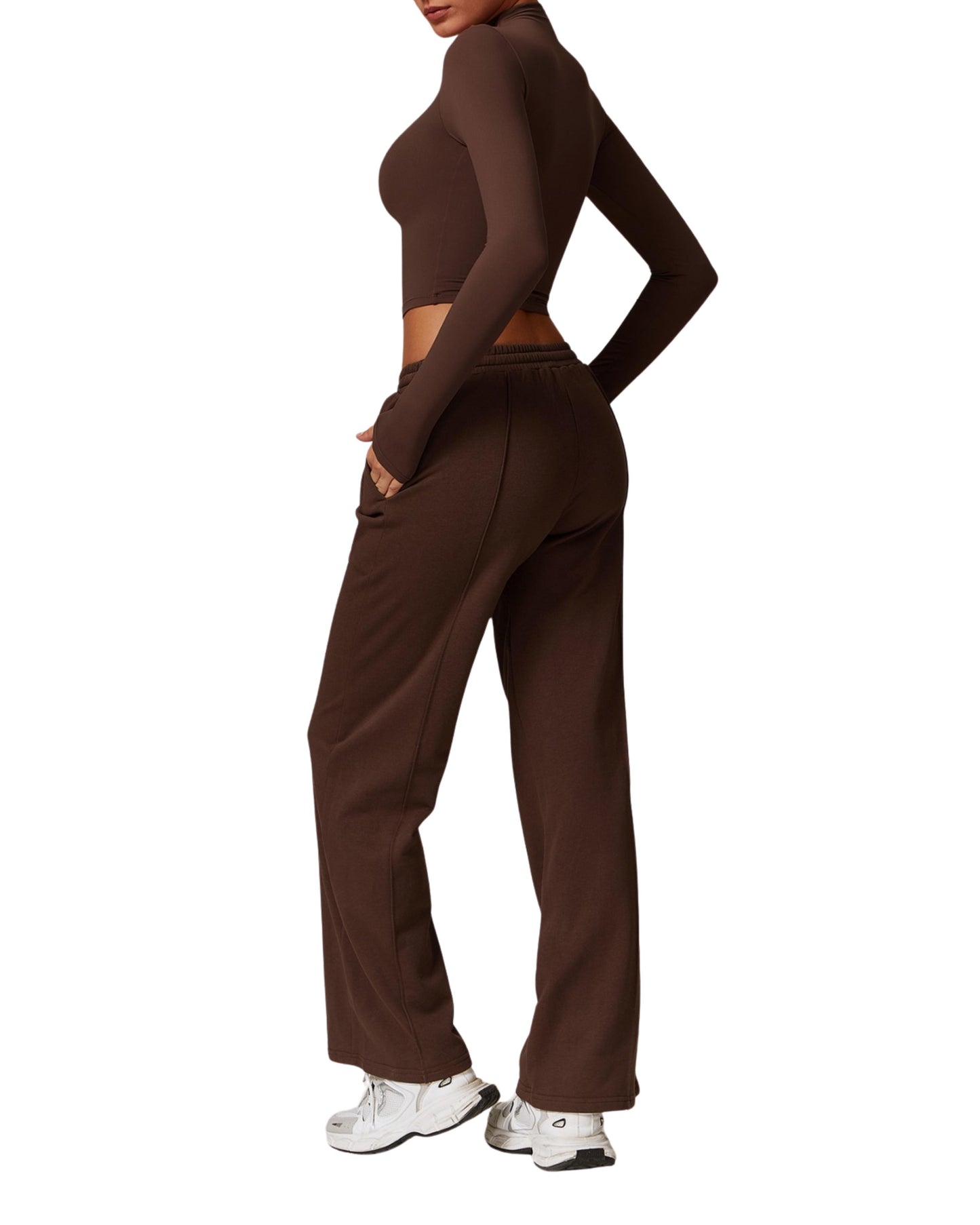 Brown Active Pants