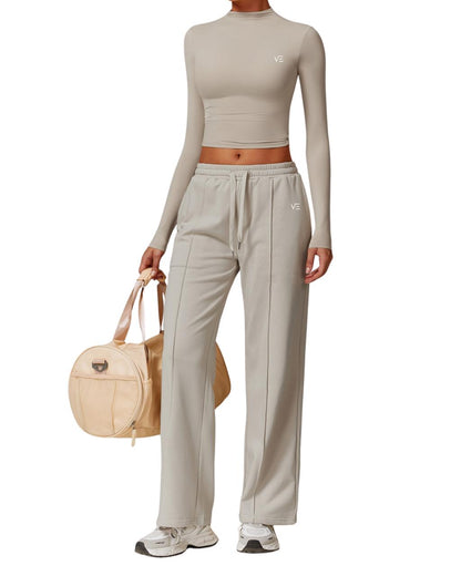 Beige Active Pants